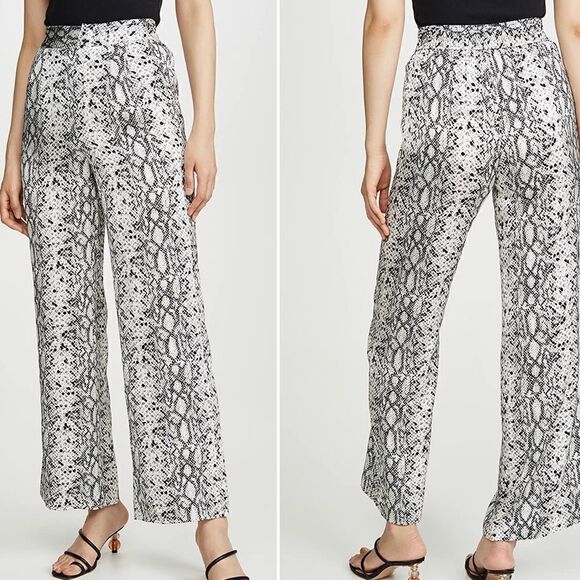 Good American Silky Flowy Snake Skin Print Pant BNWT - Picture 4 of 9